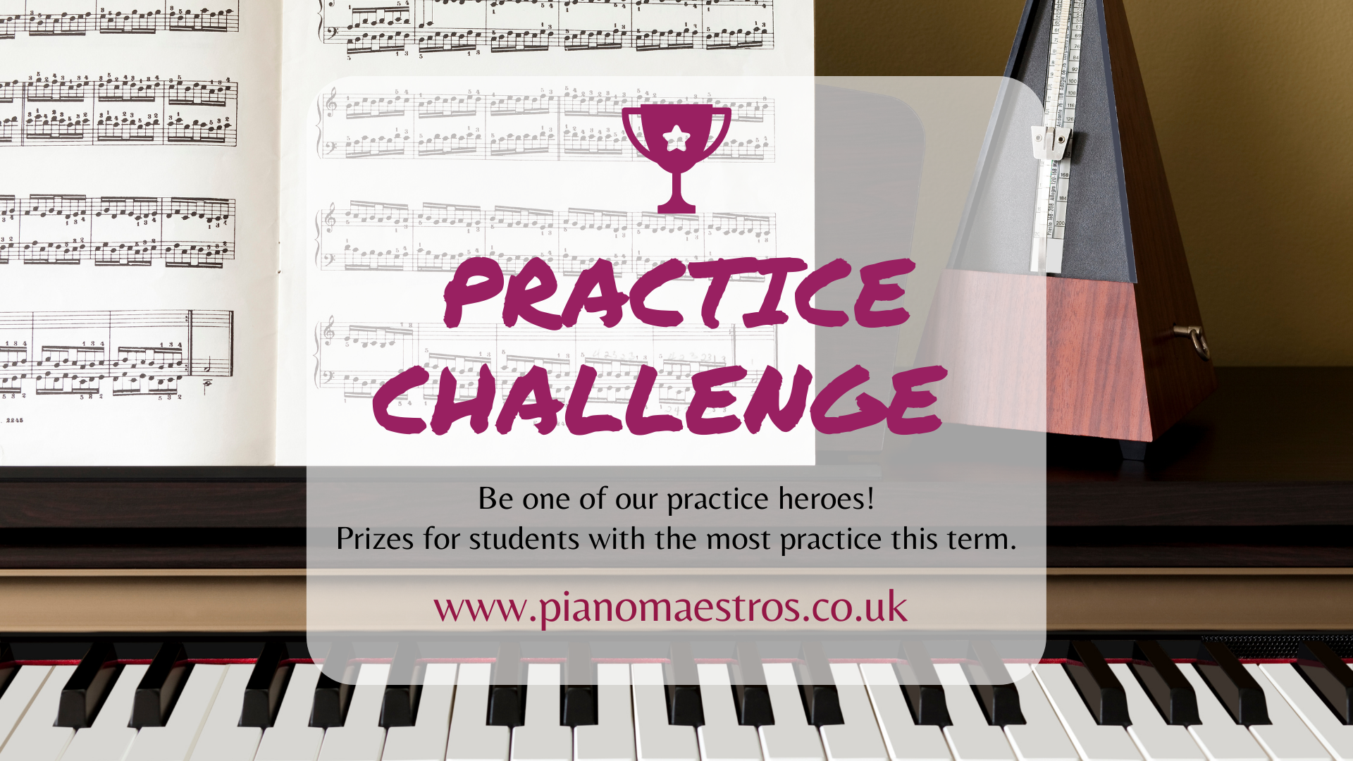 We want to give you some extra boost and motivation to start the New Year with a proper piano practice, so join us.