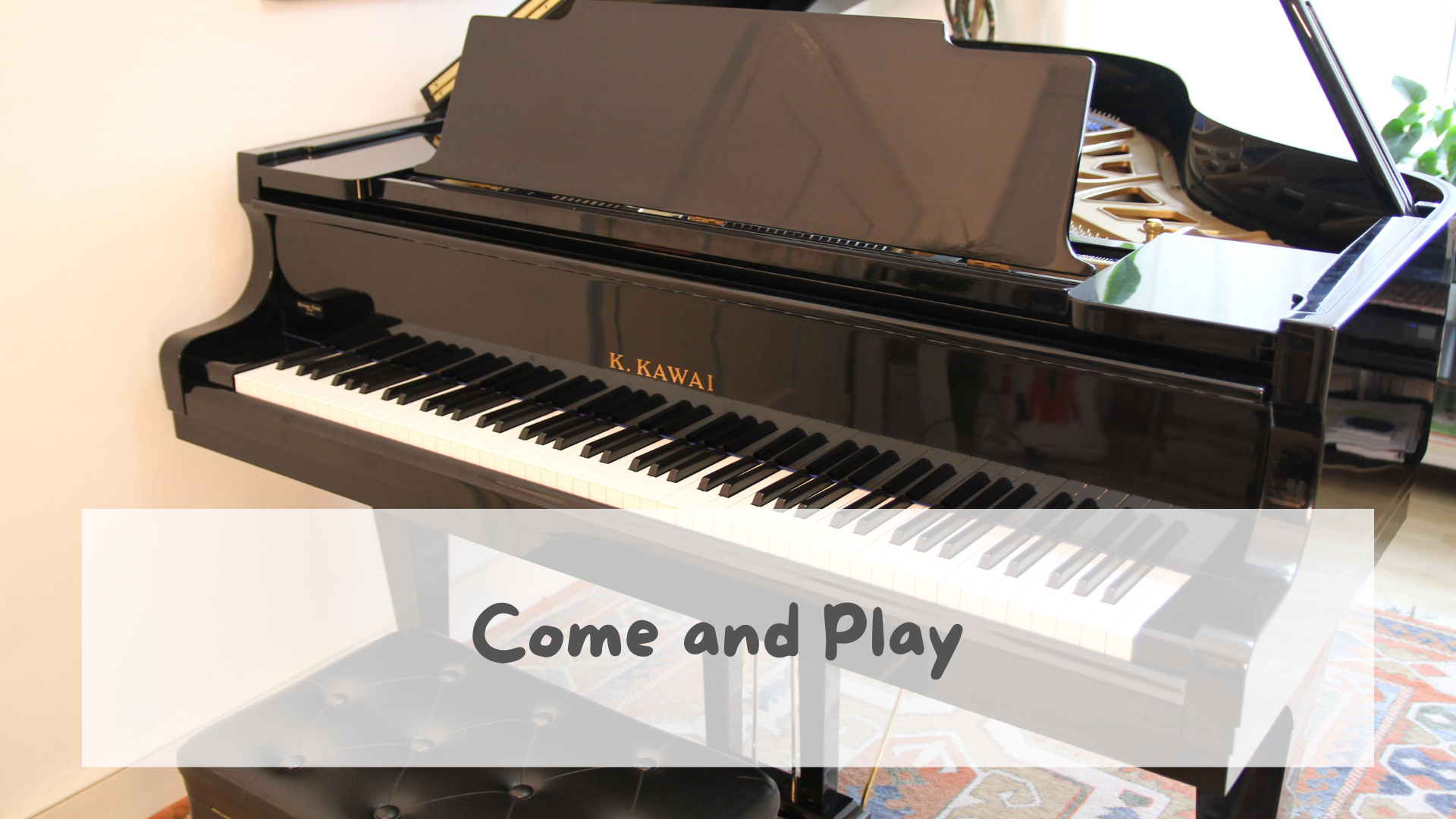 Come and Play is an opportunity for our students to come and play their pieces in an informal setting of Andrea’s piano room.