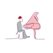 Piano Drawing Hat-2